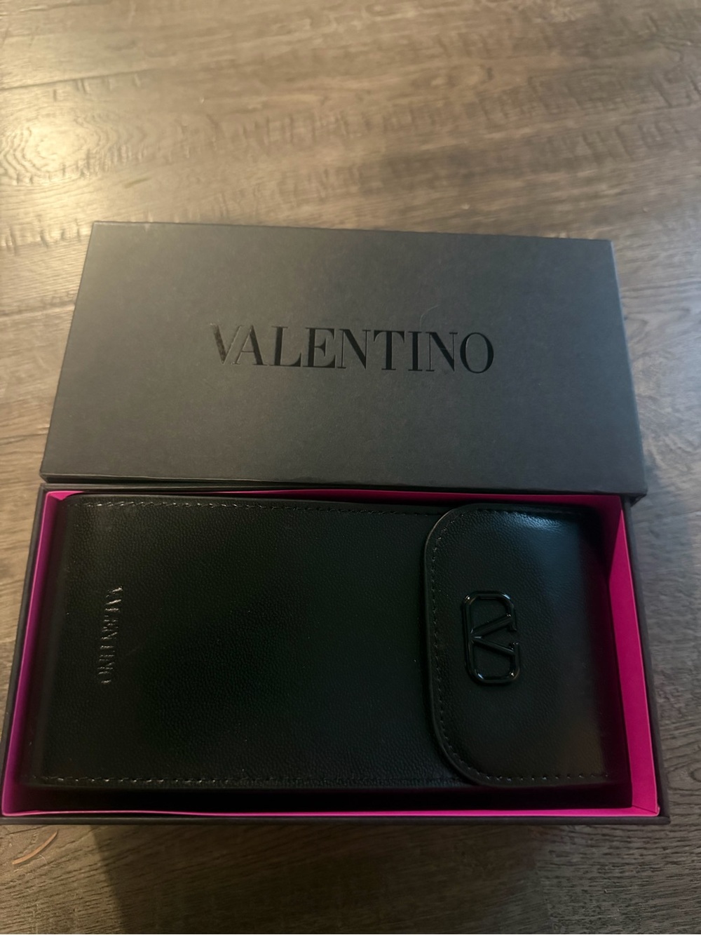 Valentino Pink Lens Sunglasses with Gold V-Bridge - Picture 3 of 6